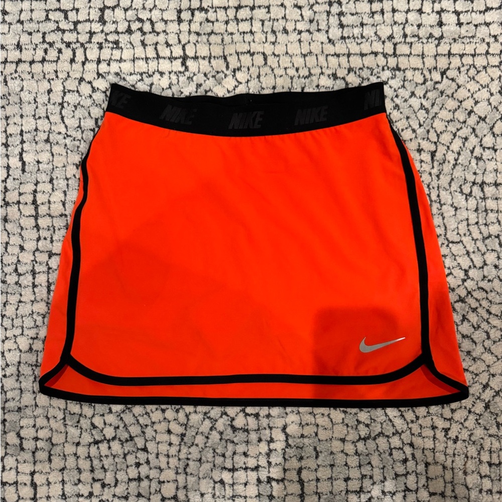 Nike Bright Orange Skirt with Black Accents